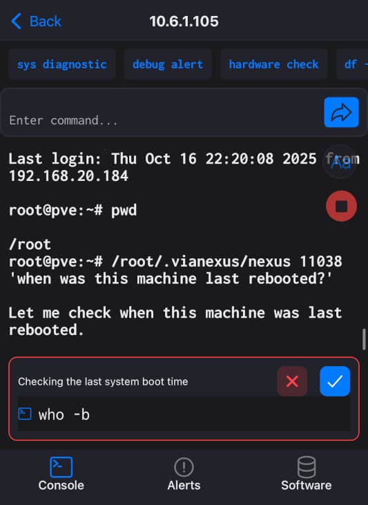 Agent asking for confirmation