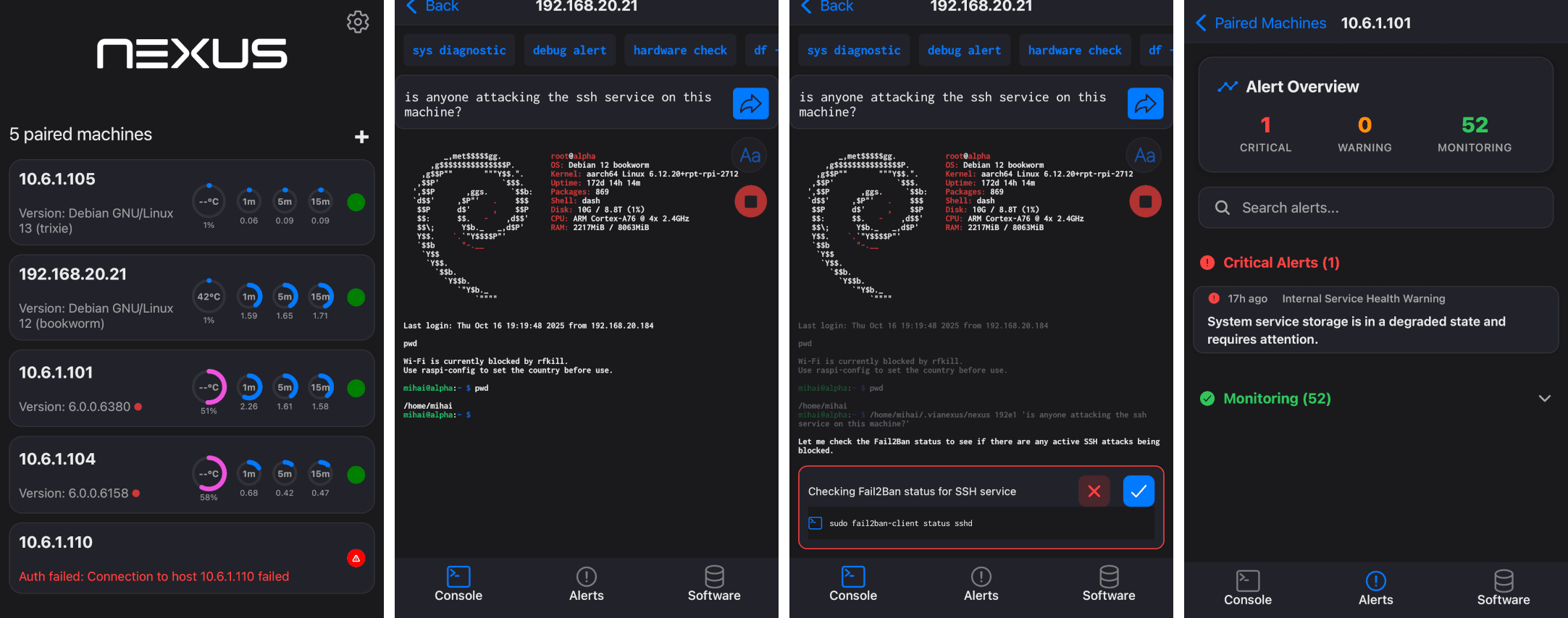 Nexus Agent Security Interface
